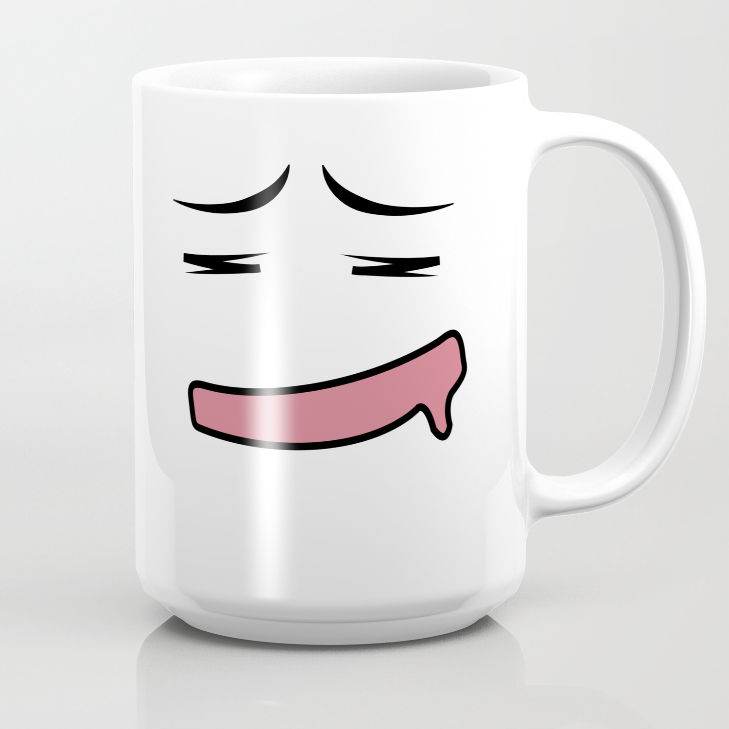 Drooling Chibi Face Coffee Mug By Averagebuddha Society6 Shop cute chibi figures from the crunchyroll store and get free u.s shipping on orders over $100. drooling chibi face coffee mug by averagebuddha