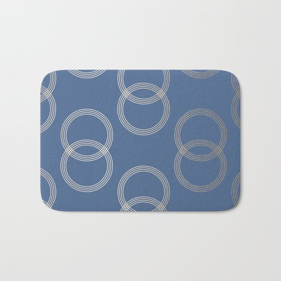 Simply Infinity Link in White Gold Sands on Aegean Blue Bath Mat