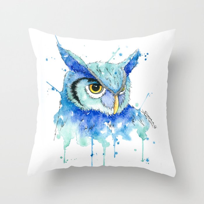 Color Hedwig  Throw Pillow