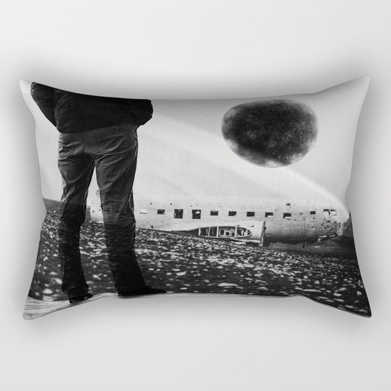 Black Orb Rectangular Pillow