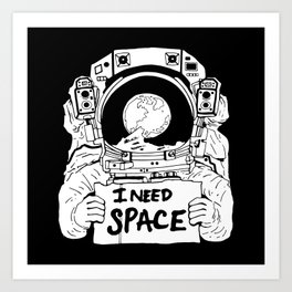Major Spaceman Art Print