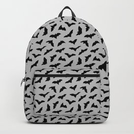 Bats on Grey // Halloween Collection Backpack