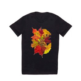 Autumn Fall Leaves Foliage Art T Shirt