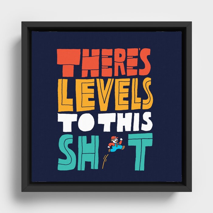 LEVELS Framed Canvas