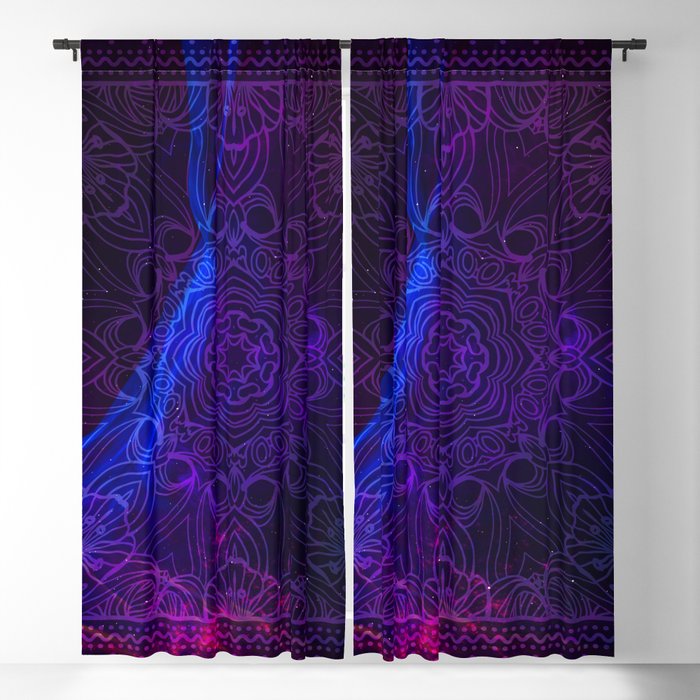 Cosmic mandala #10 Blackout Curtain