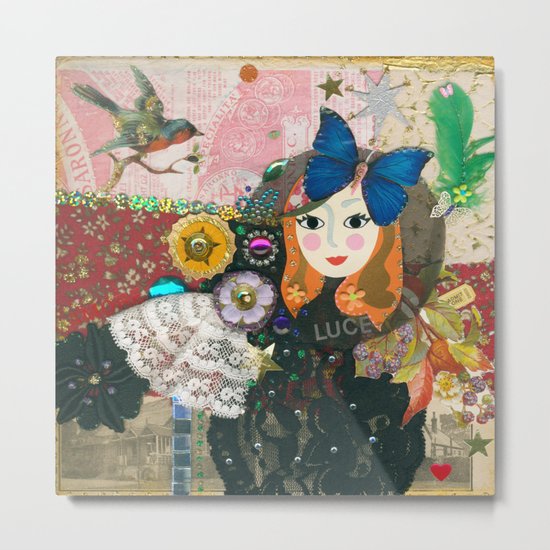 Paper Dollies - Jane Metal Print