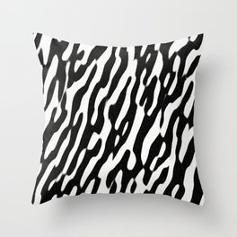 Zebra Fur Striped Throw Pillow