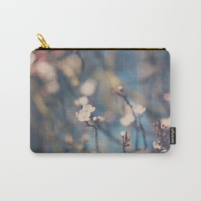 white apple blossom flowers on a beautiful spring day! Carry-All Pouch