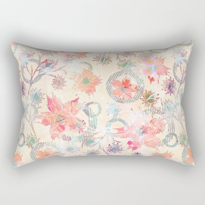 Floral abstract. Rectangular Pillow