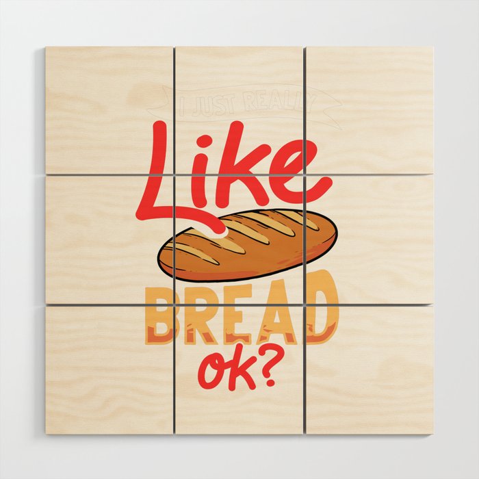Bread Baker Maker Dough Baking Beginner Wood Wall Art