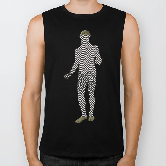 Statue statically Blue Biker Tank