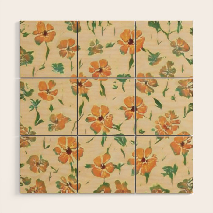  petals falling on a spring day Wood Wall Art