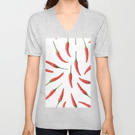 Red chili peppers. V Neck T Shirt