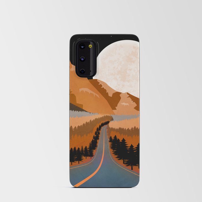 Trough tall pines and mountain peaks Android Card Case