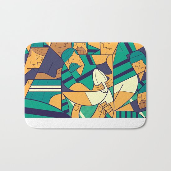 Rugby Bath Mat