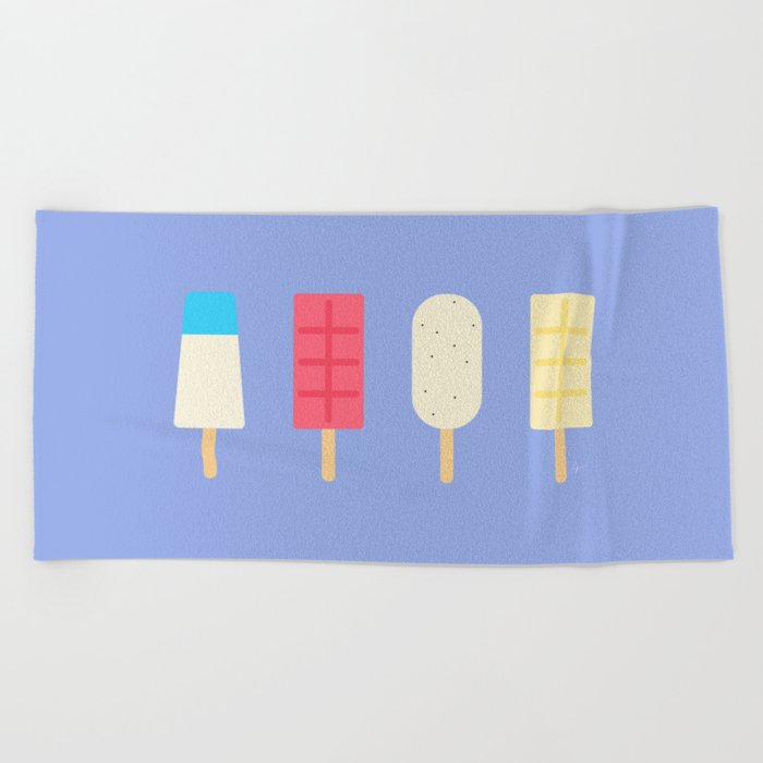 Paletas in Cartagena Colombia Beach Towel by Lyman Creative Co