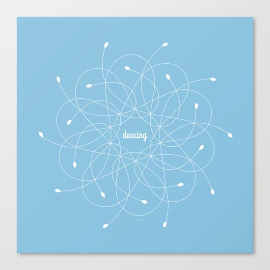 Ornament – dancing Canvas Print
