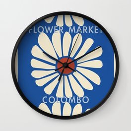 Flower Market Colombo Wall Clock