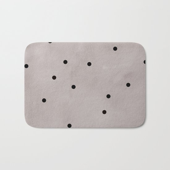 Black dots Bath Mat