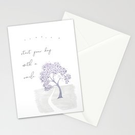 Start your day with a smile - Japandi Style Stationery Card