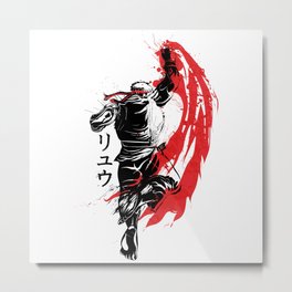 Traditional Fighter Metal Print | Game, Vector, Movies & TV, Illustration 