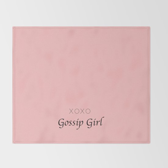 Xoxo Gossip Girl Tvshow Throw Blanket By Aestheticsaloni Society6