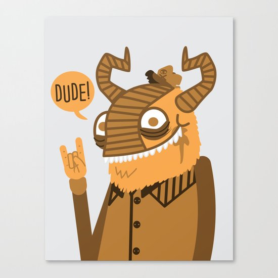 Monster Trucker Canvas Print