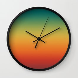 Colorful Trendy Gradient Pattern Wall Clock