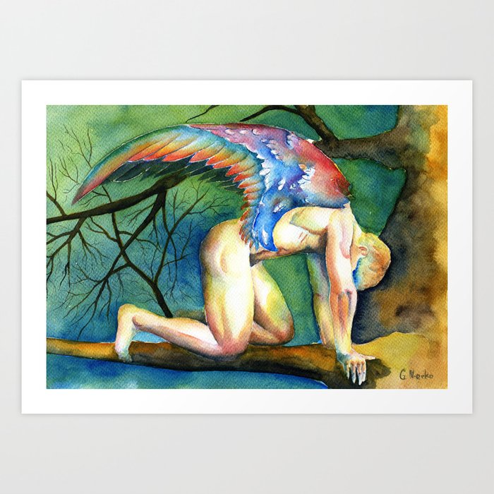"Fallen angel" Art Print