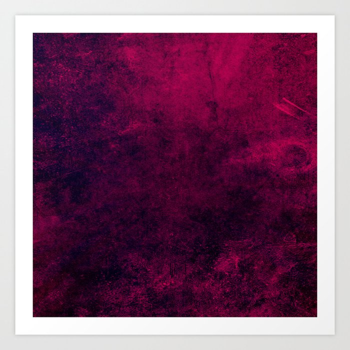 Grunge Pink Art Print