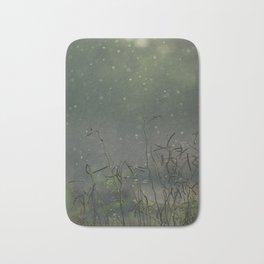 Leguminous plants and flying insects with backlight.  Bath Mat