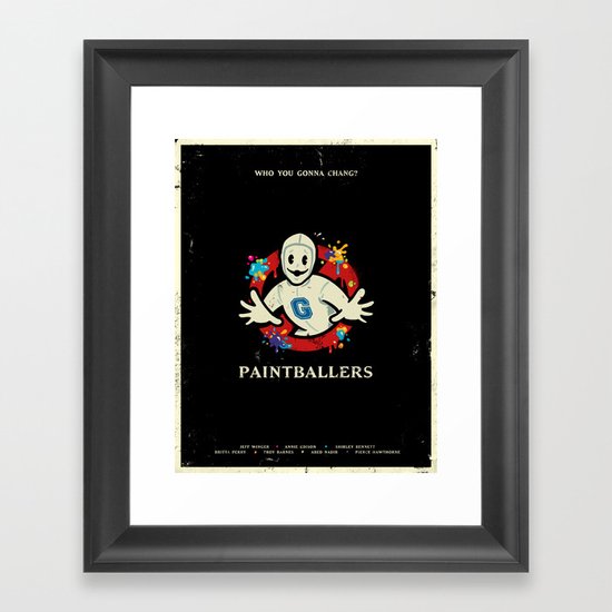 Paintballers Framed Art Print