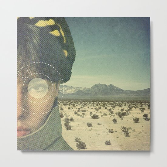 We do not truly see light, we only see slower things lit by it. Metal Print