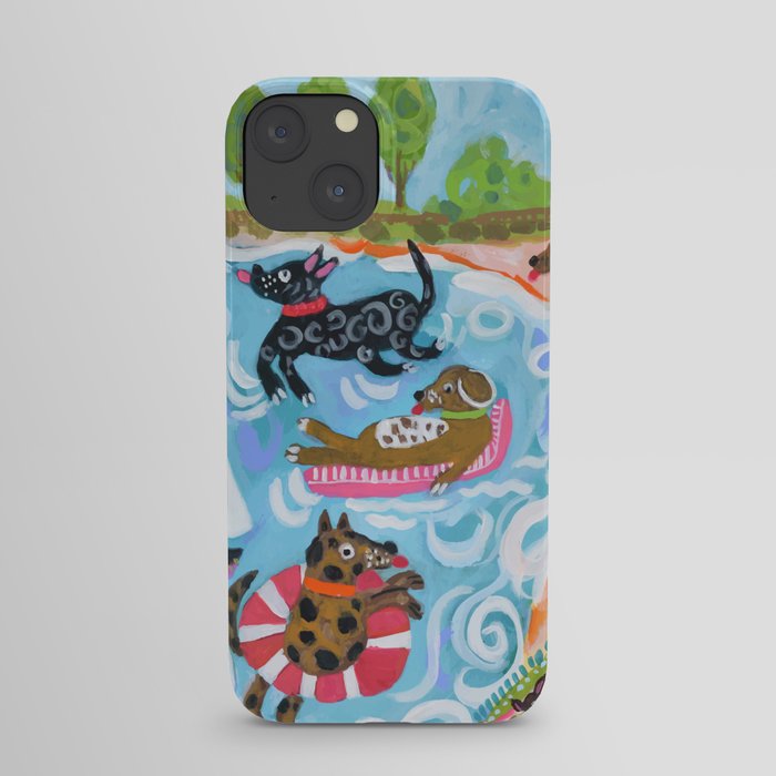 Dogs at Play iPhone Case
