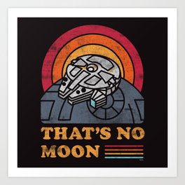 “That’s No Moon” by Josh Ln Art Print