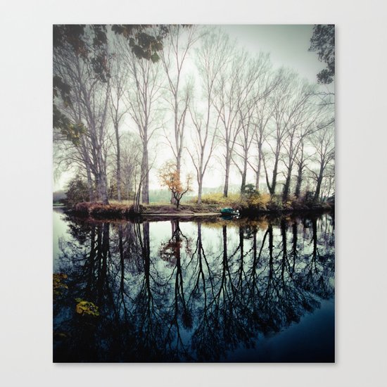 A bend in the river Canvas Print