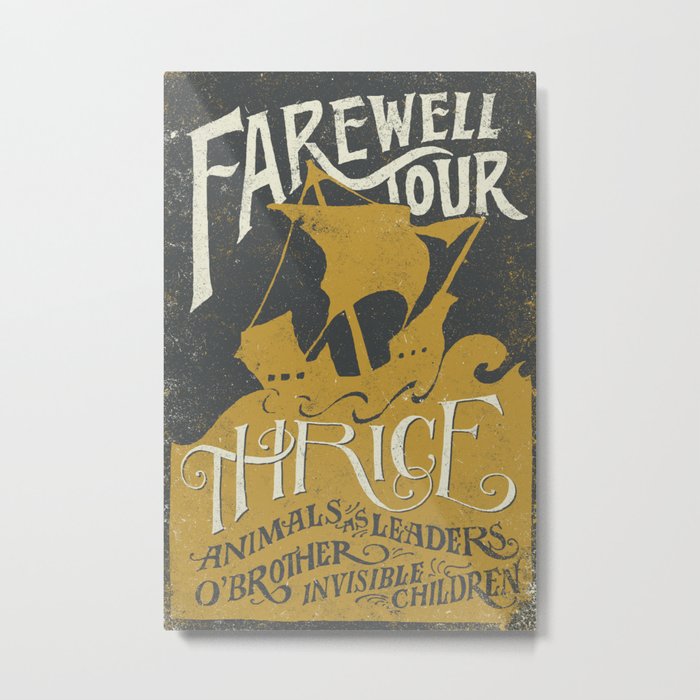 Thrice Farewell Tour Alternate (Limited) Metal Print
