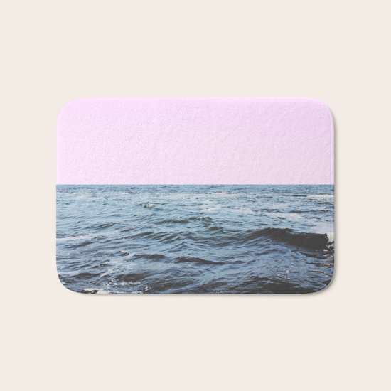 Sea + Pink Bath Mat