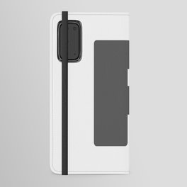 P (Grey & White Letter) Android Wallet Case