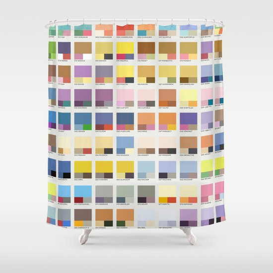 Poke-Pantone 1 (Kanto Region) Shower Curtain