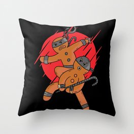 Beware Ninja Throw Pillow