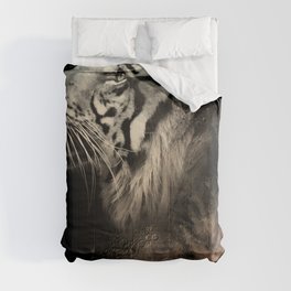 Animal tee vintage graphic design Comforter