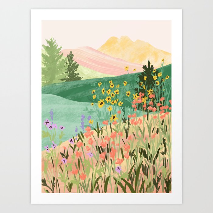 Flower Meadow Art Print