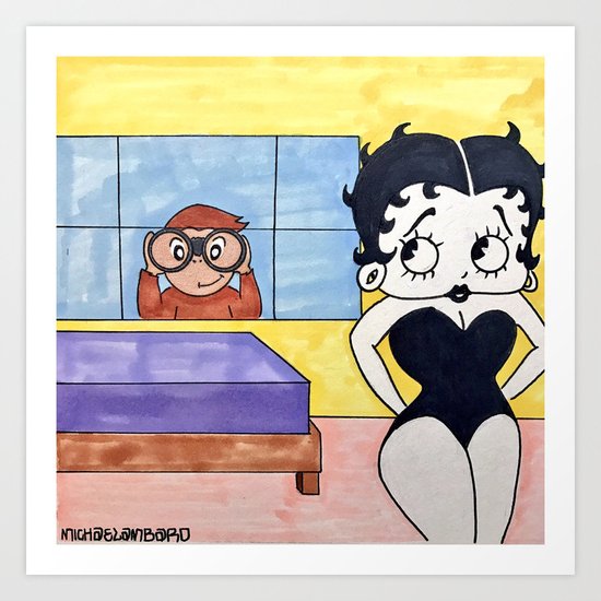 Just Curious Art Print