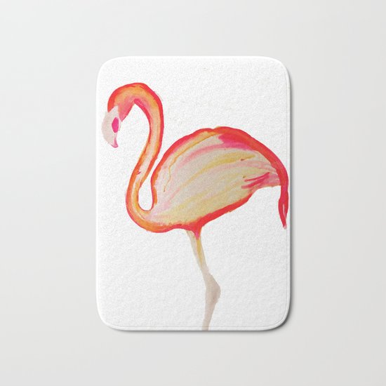 Flamingo Pink Bath Mat