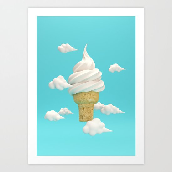 Big Ice Cream Art Print
