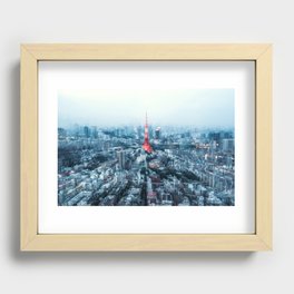 Tokyo Megacity Recessed Framed Print