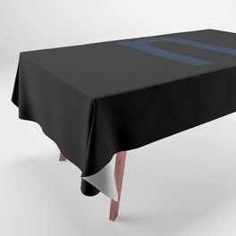 LETTER n (NAVY BLUE-BLACK) Tablecloth