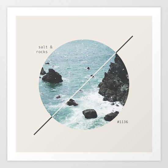 SALT & ROCKS Art Print