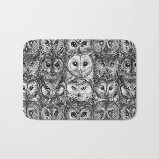 Owl Optics BW Bath Mat